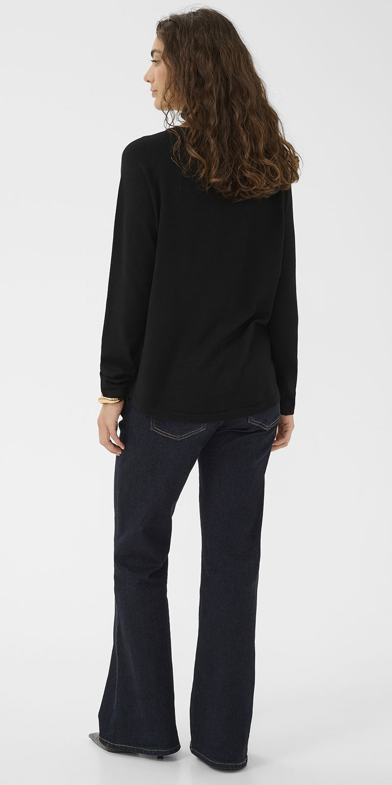 Culture Fine Knit Crew Neck, black