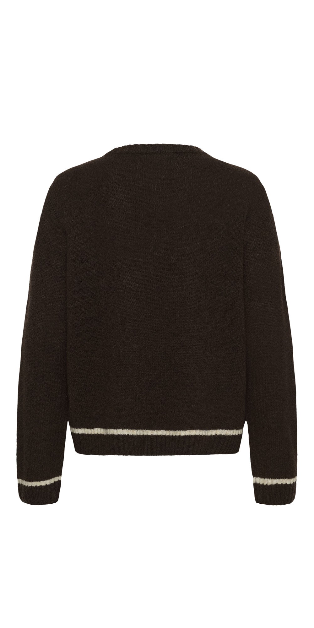 Culture Wool Crew Neck Sweater, chocolate brown
