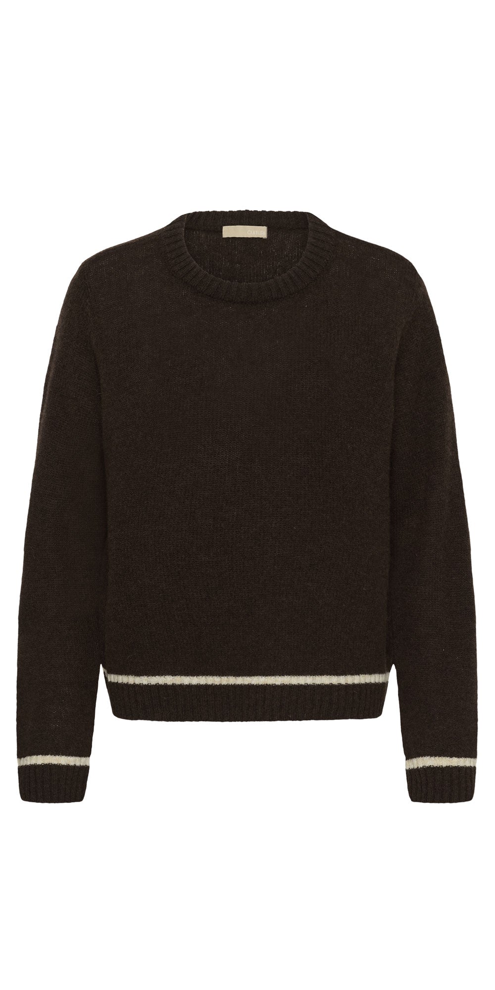 Culture Wool Crew Neck Sweater, chocolate brown