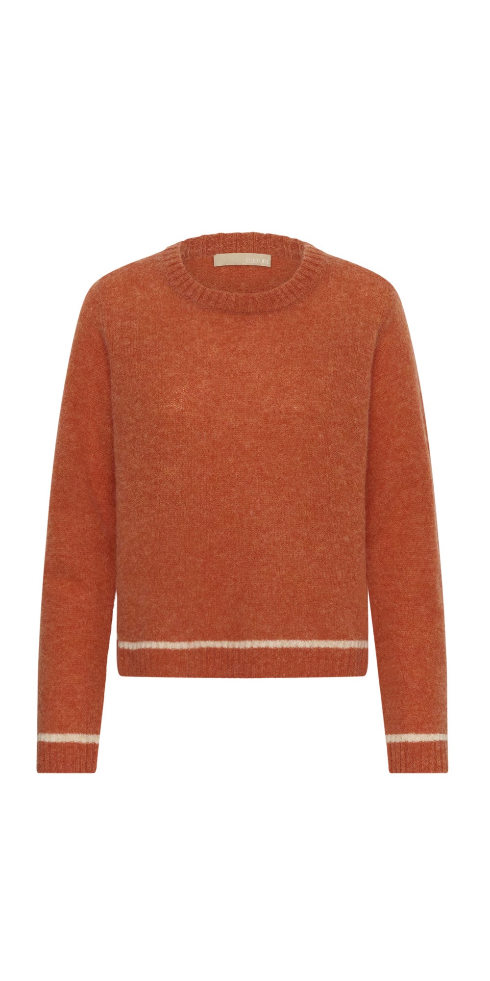 Culture Wool Crew Neck Sweater, pumpkin