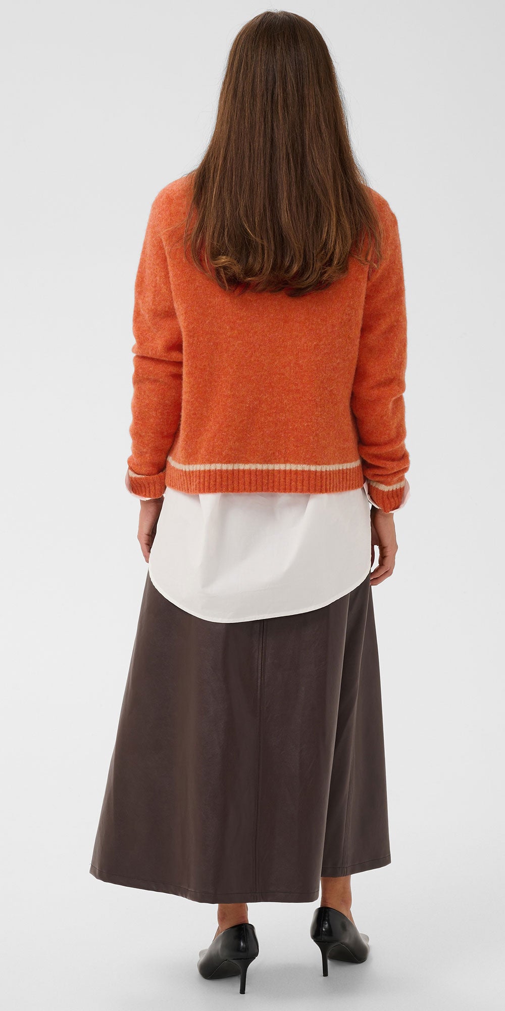 Culture Wool Crew Neck Sweater, pumpkin