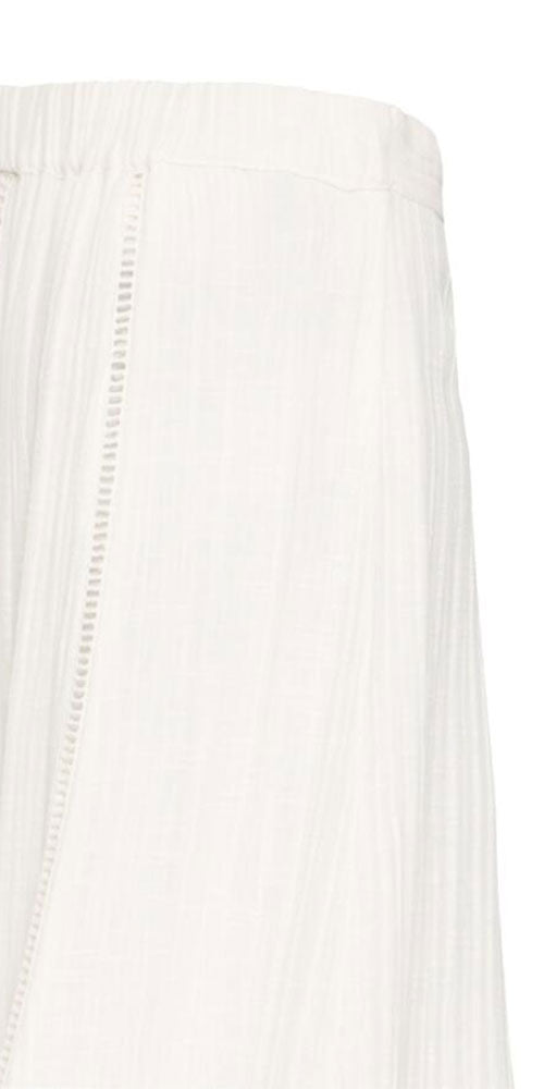 Fransa A-line Cotton Skirt, white