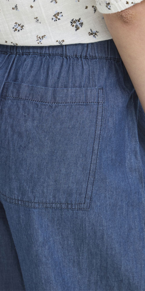 Fransa Denim Chambray Pant