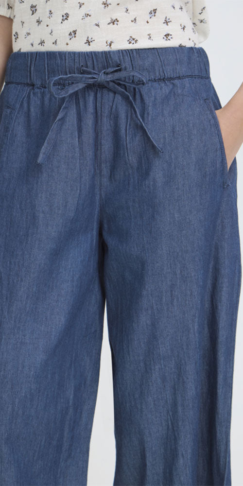 Fransa Denim Chambray Pant
