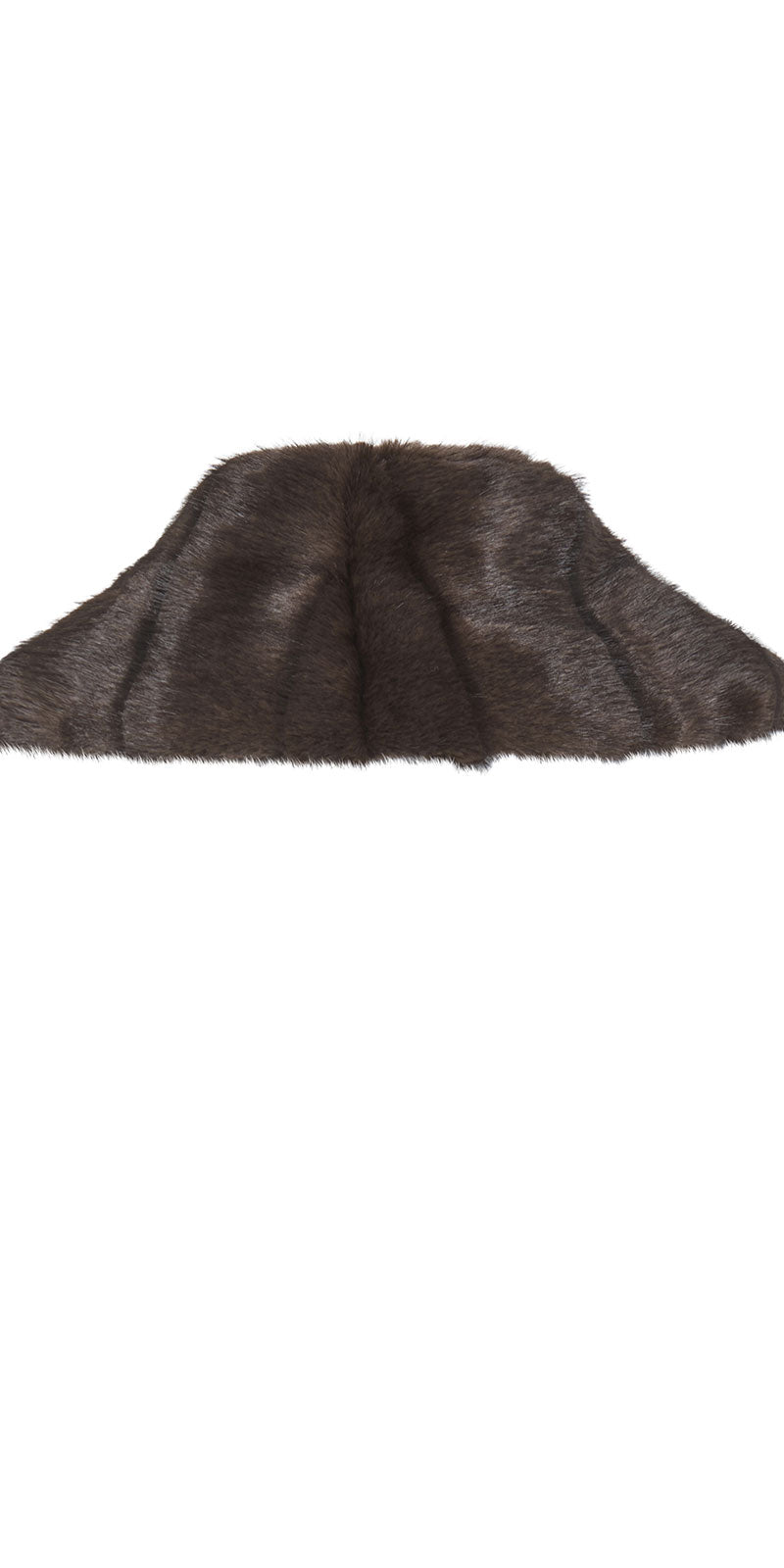 Fransa Faux Fur Collar, chocolate brown
