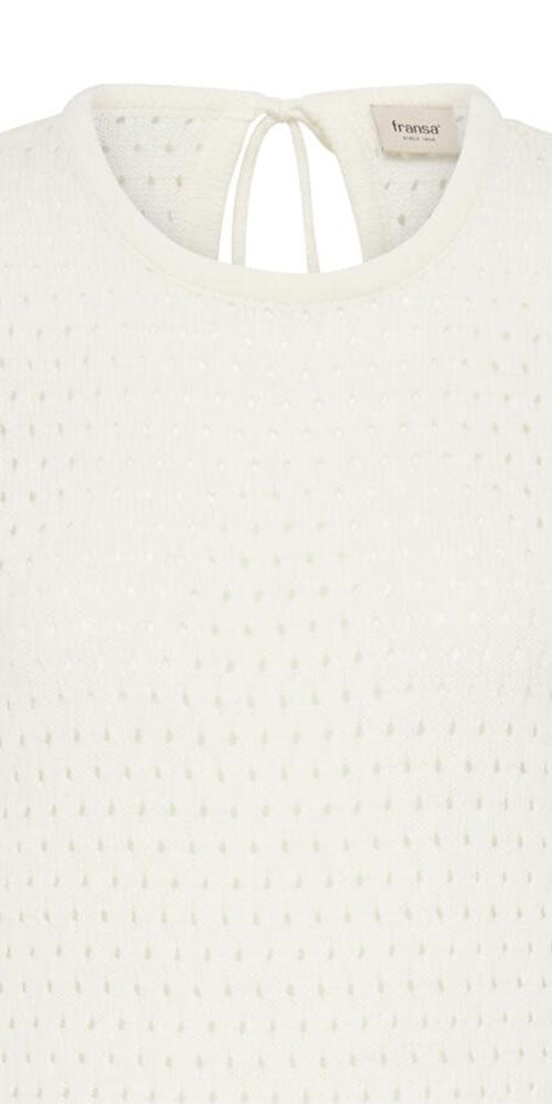 Fransa Open Knit Top