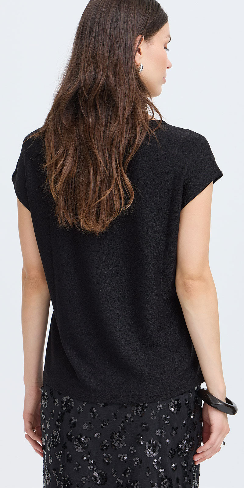 Fransa Shimmer Tee
