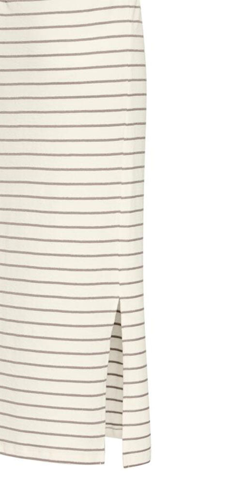 Fransa Striped Jersey Skirt