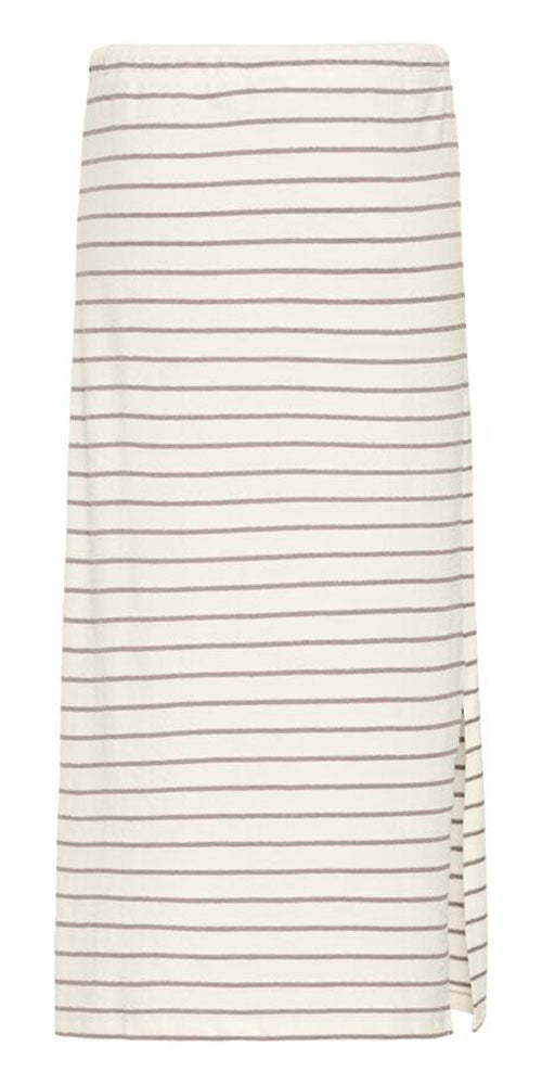 Fransa Striped Jersey Skirt