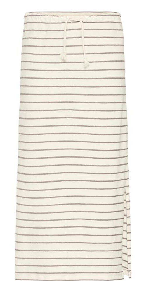 Fransa Striped Jersey Skirt