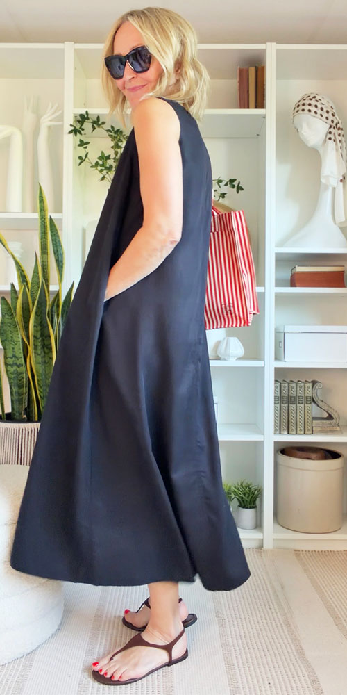 Fransa Lyocell Twill Dress, black