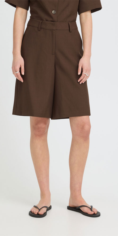 Ichi Refined Bermuda Shorts, java