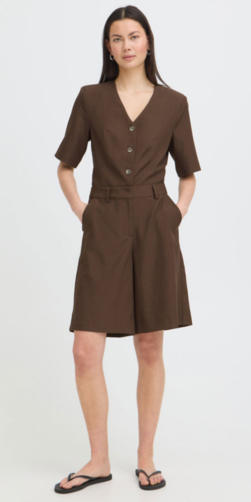 Ichi Refined Bermuda Shorts, java