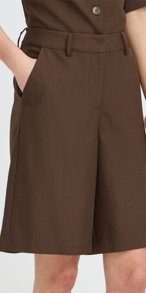 Ichi Refined Bermuda Shorts, java
