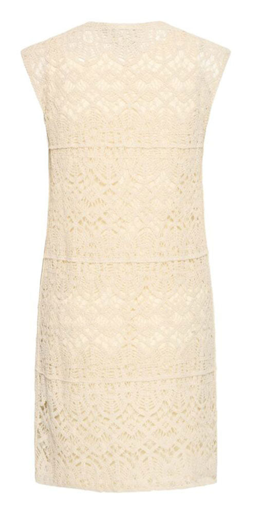 Ichi Crochet Shift Dress
