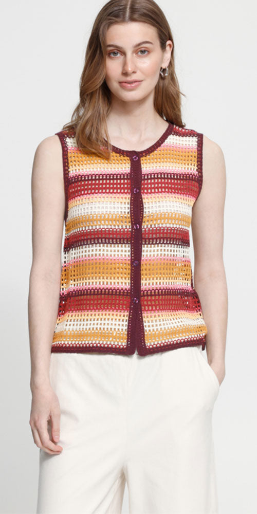 Ichi Sunset Crochet Vest