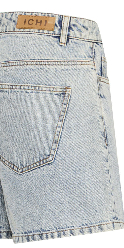 Ichi A-line Jean Shorts, light wash