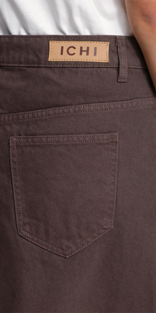 Ichi A-line Jean Skirt, java
