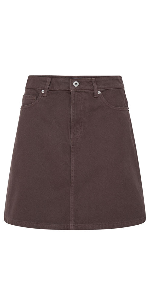 Ichi A-line Jean Skirt, java