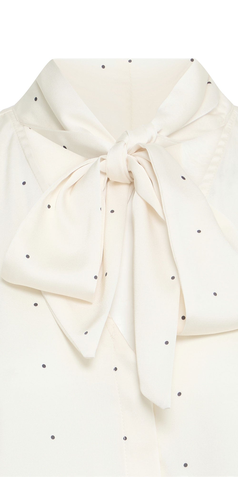Ichi Satin Polka Dot Blouse