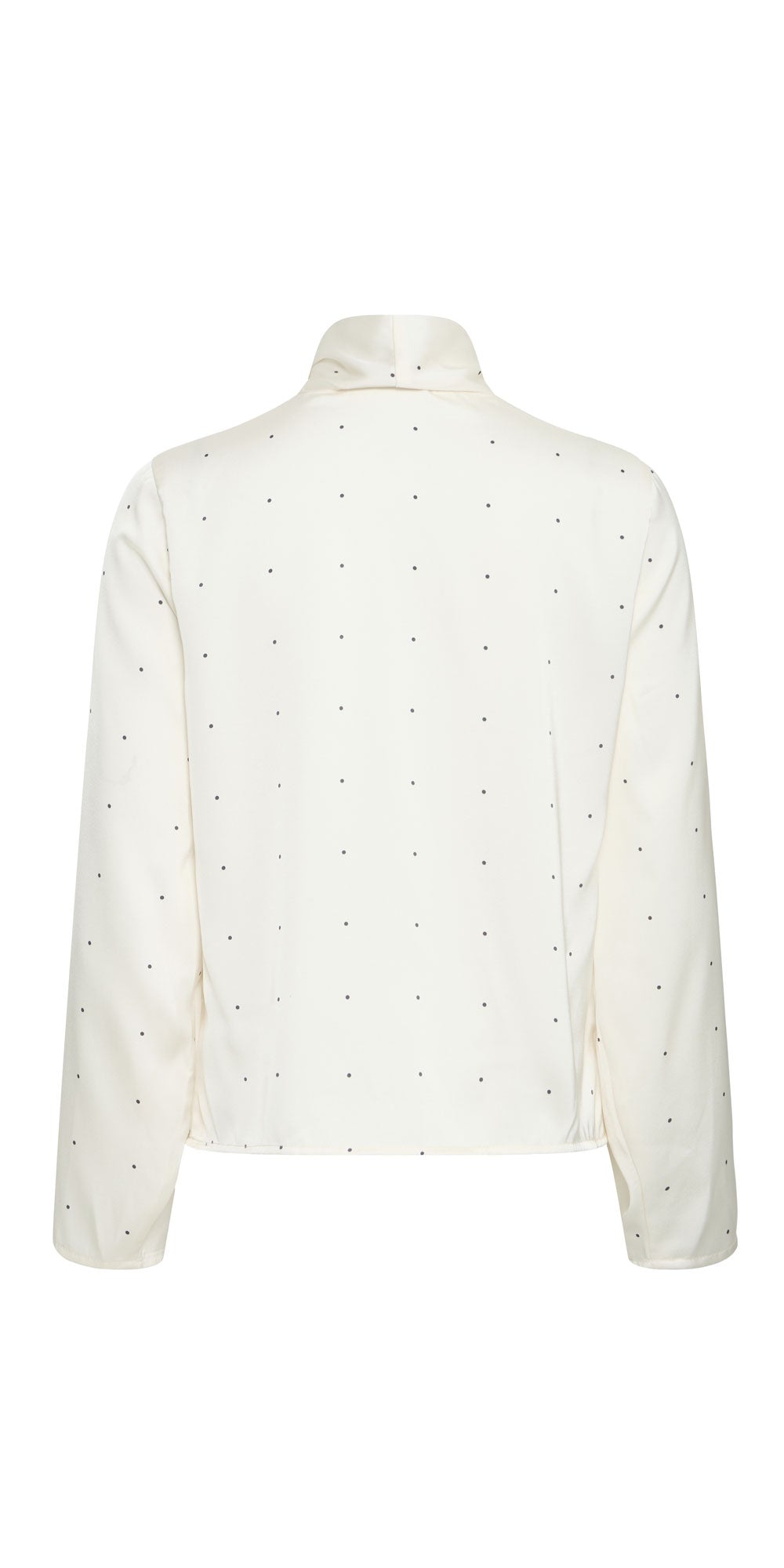 Ichi Satin Polka Dot Blouse