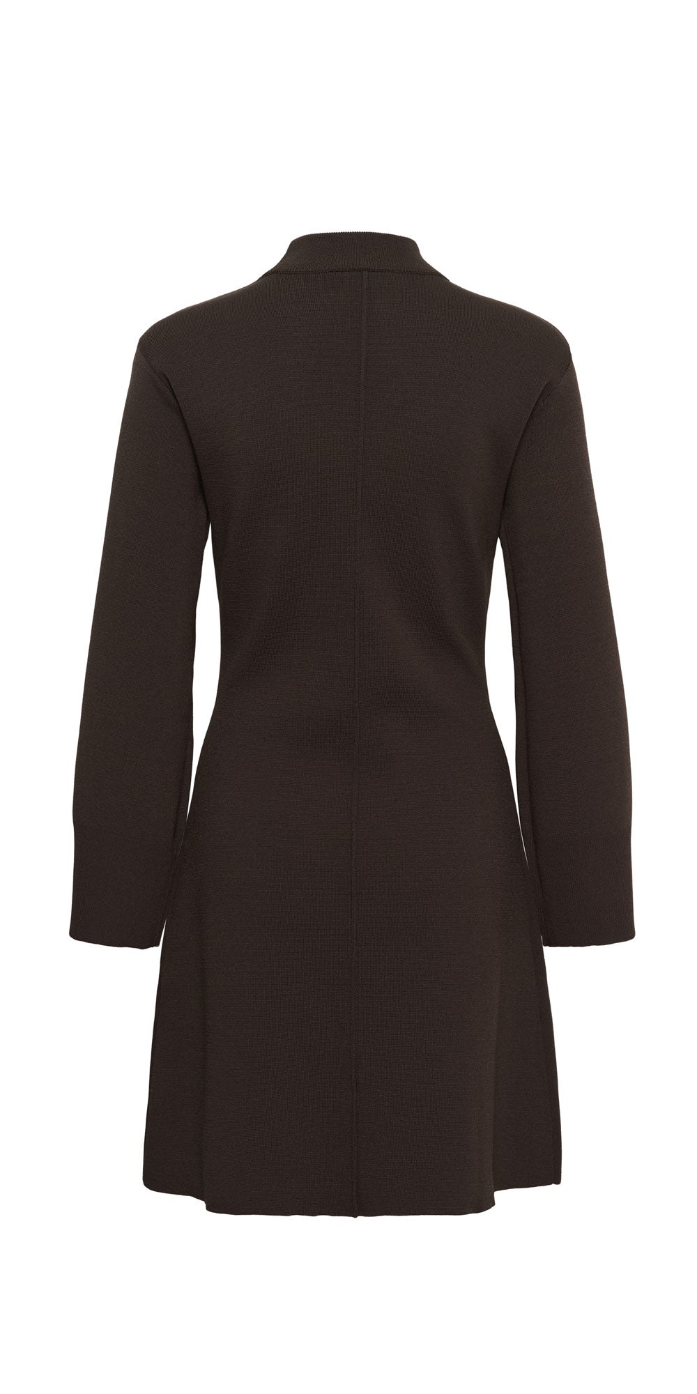 Saint Tropez Knit Fit & Flare Dress, chocolate brown