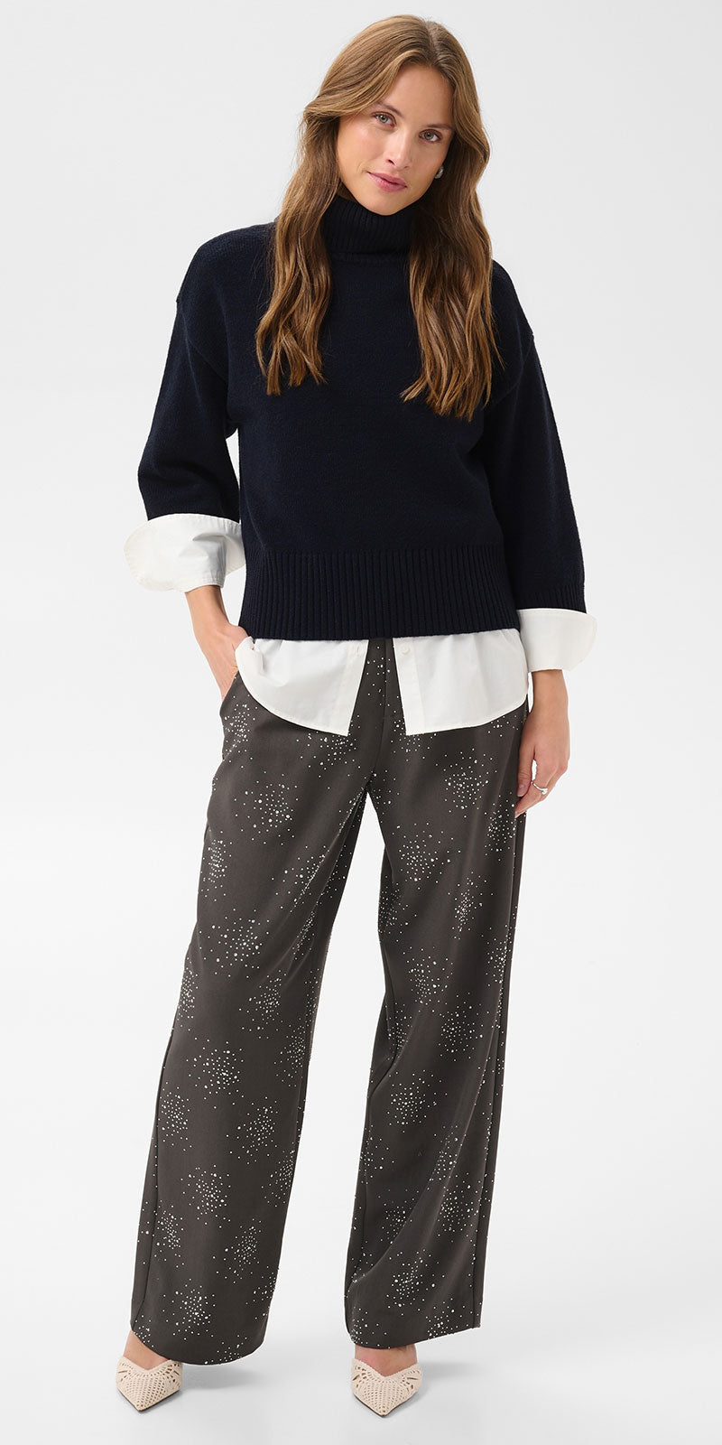 Saint Tropez Turtleneck Pullover, navy