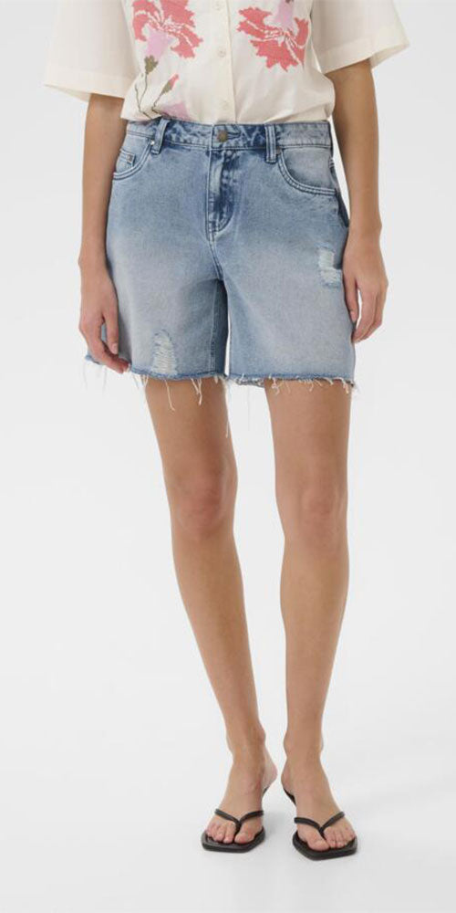 Culture Raw Hem Jean Shorts