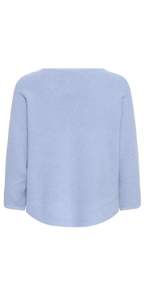 Fransa Dolman Sleeve Pullover, sky blue