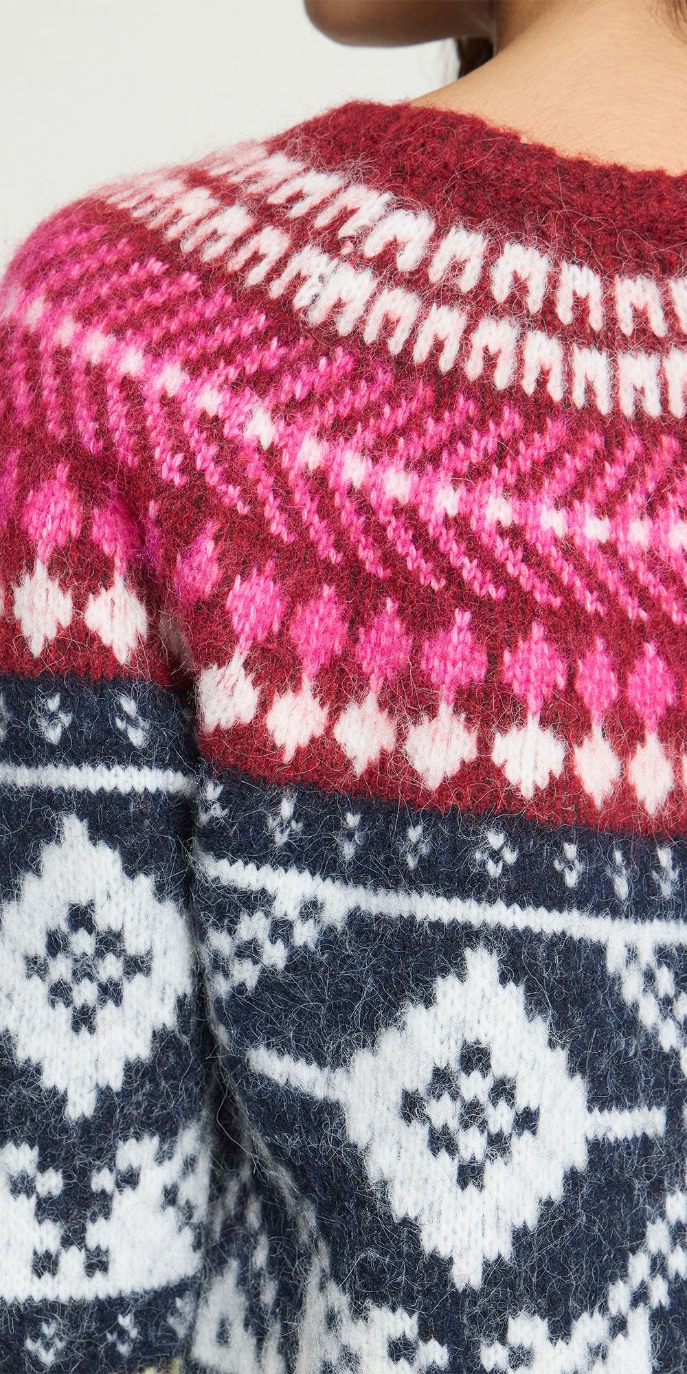 Ichi Multicoloured Fair Isle Sweater