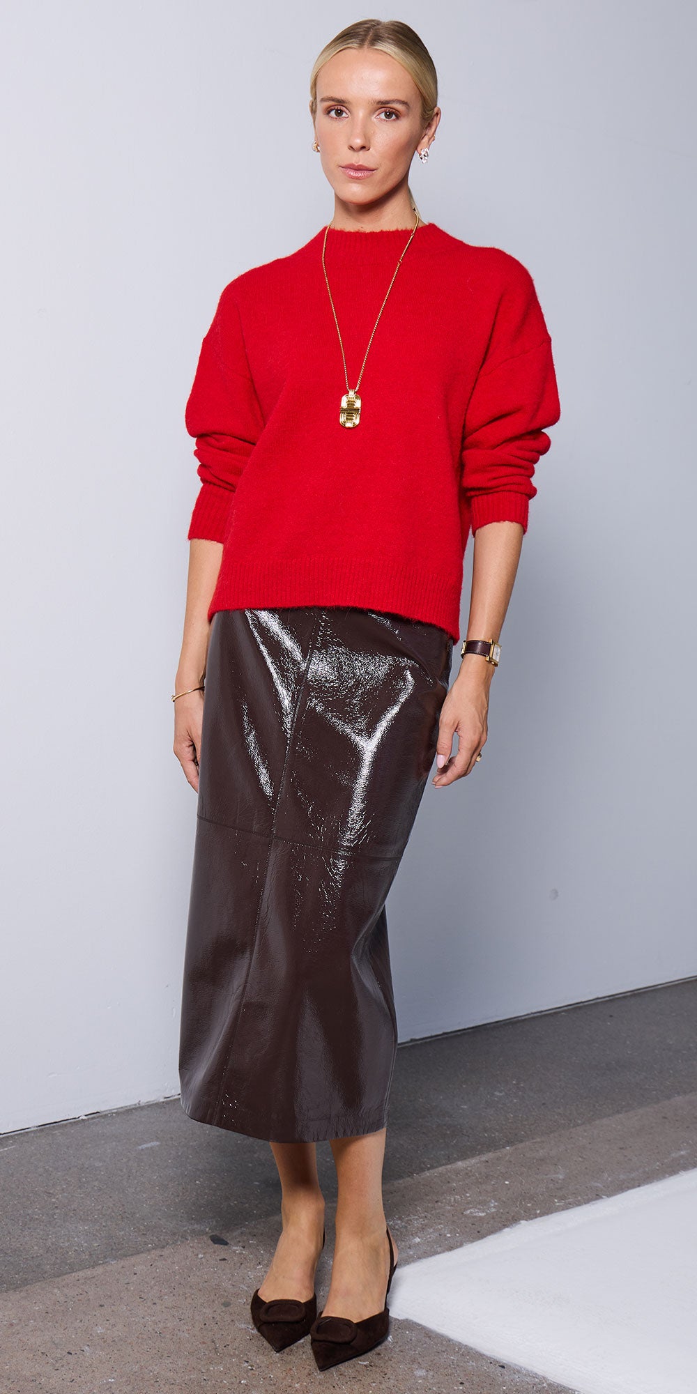 Ichi Patent Skirt
