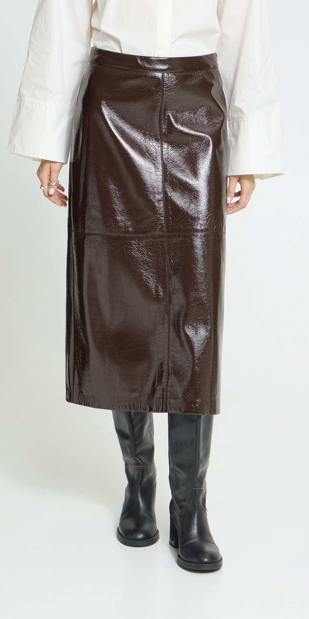 Ichi Patent Skirt