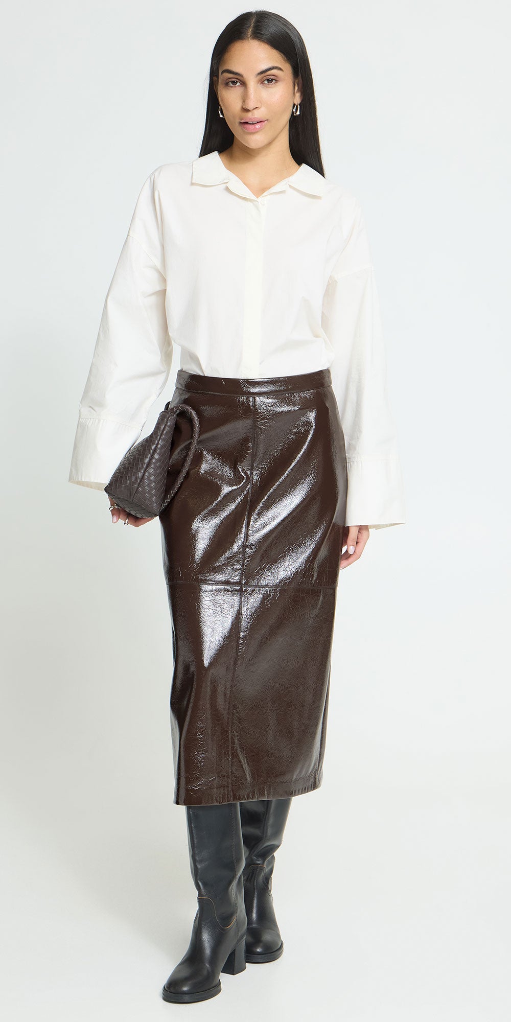 Ichi Patent Skirt