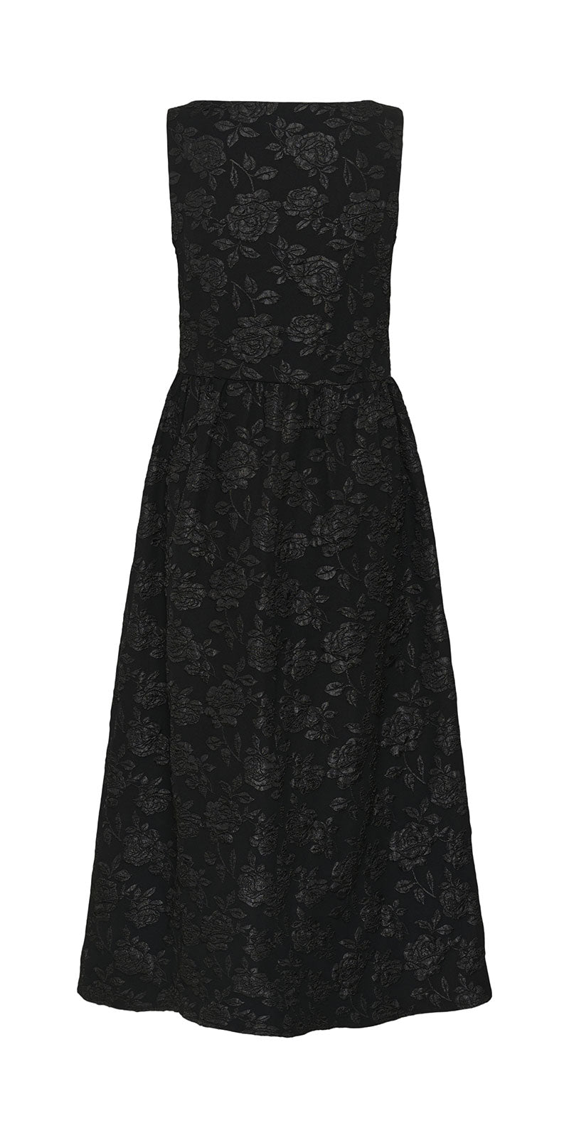 Kaffe Floral Jacquard Dress, black