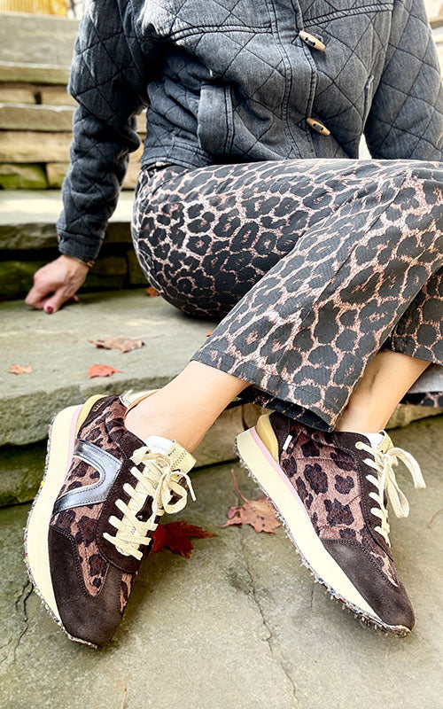 Ambitious Leopard Sporty Sneakers