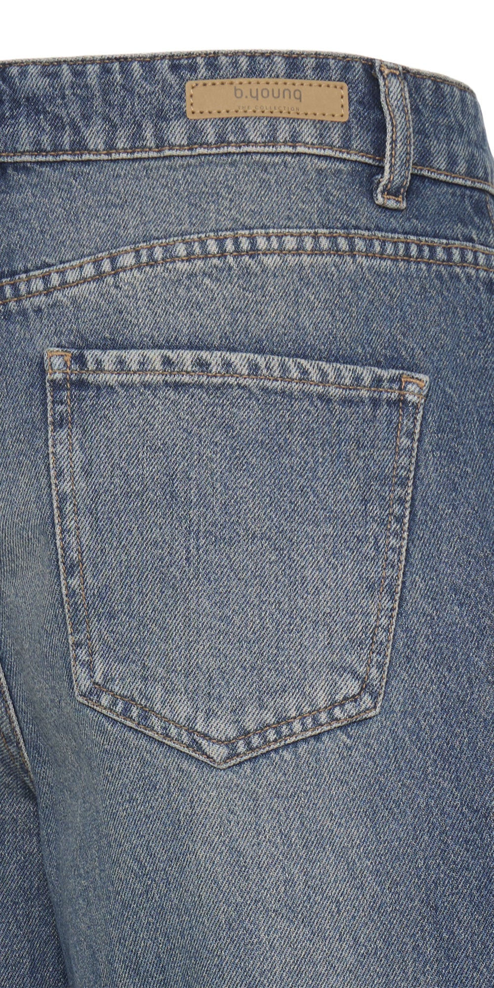 B.Young High Waist Barrel Jeans, mid wash