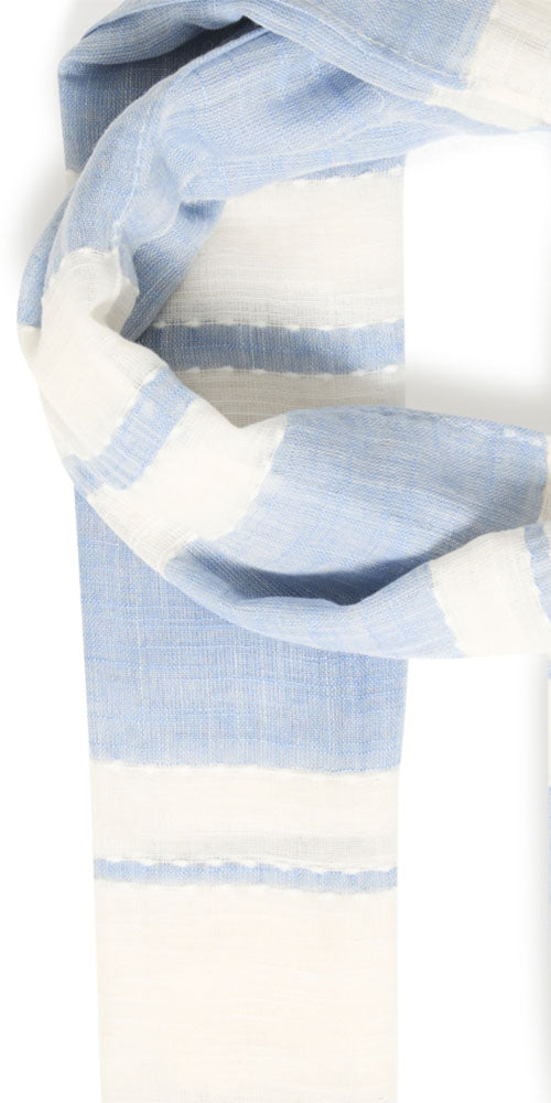 B.Young Blue Textural Scarf
