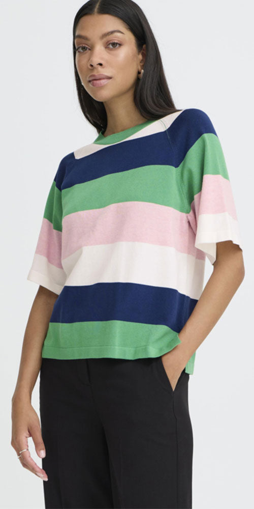 B.Young Bold Stripe Sweater Tee