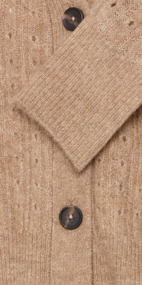 B.Young Button Cardy, walnut