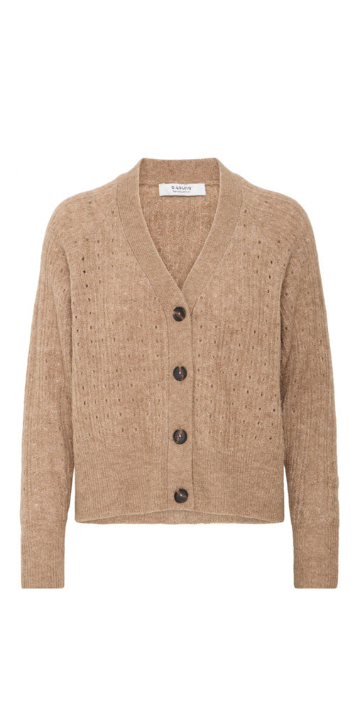 B.Young Button Cardy, walnut