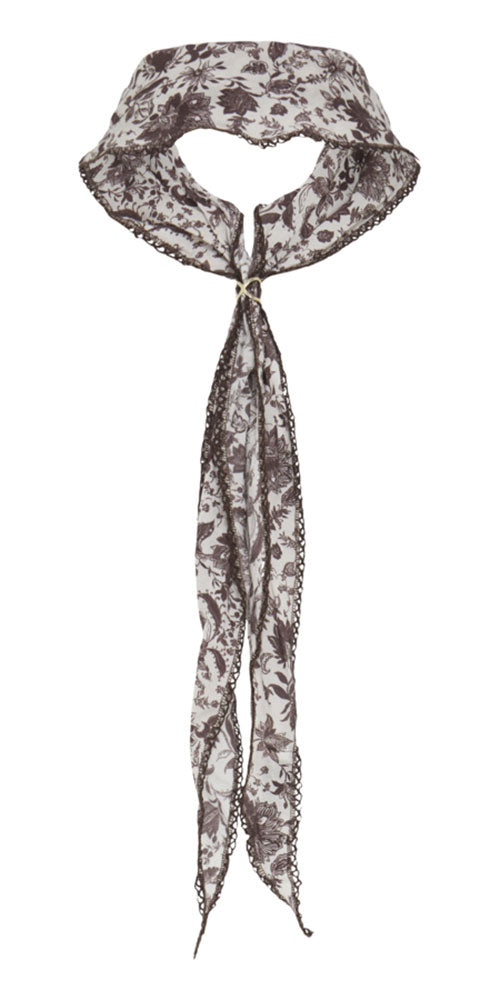 B.Young Cinched Scarf, brown floral