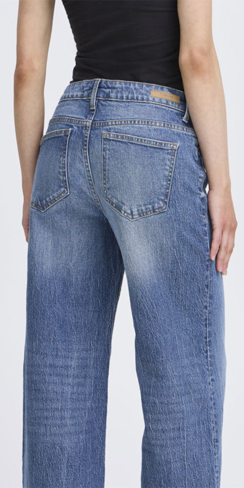 B.Young Classic Wide Jeans Long, medium wash
