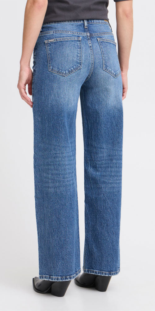 B.Young Classic Wide Jeans Long, medium wash