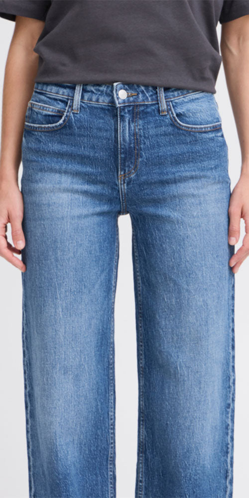 B.Young Classic Wide Jeans Long, medium wash