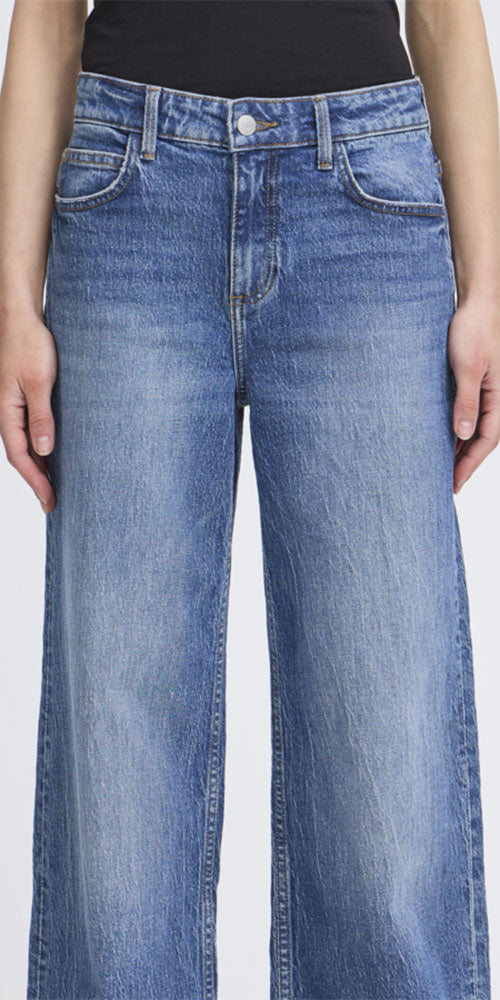 B.Young Classic Wide Jeans Long, medium wash