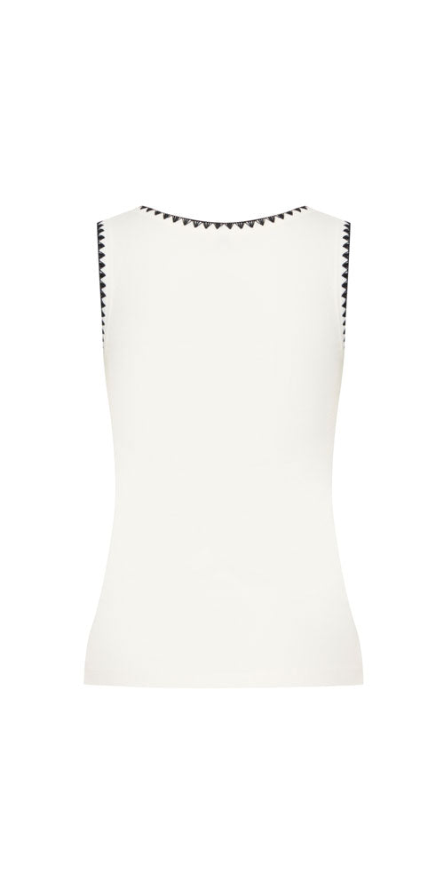 B.Young Contrast Trim Tank