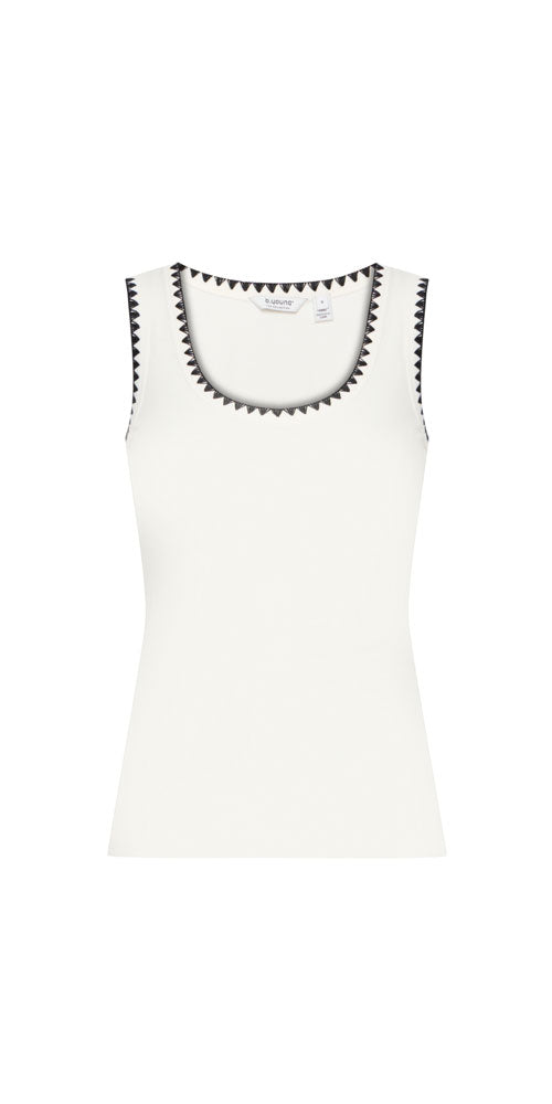 B.Young Contrast Trim Tank