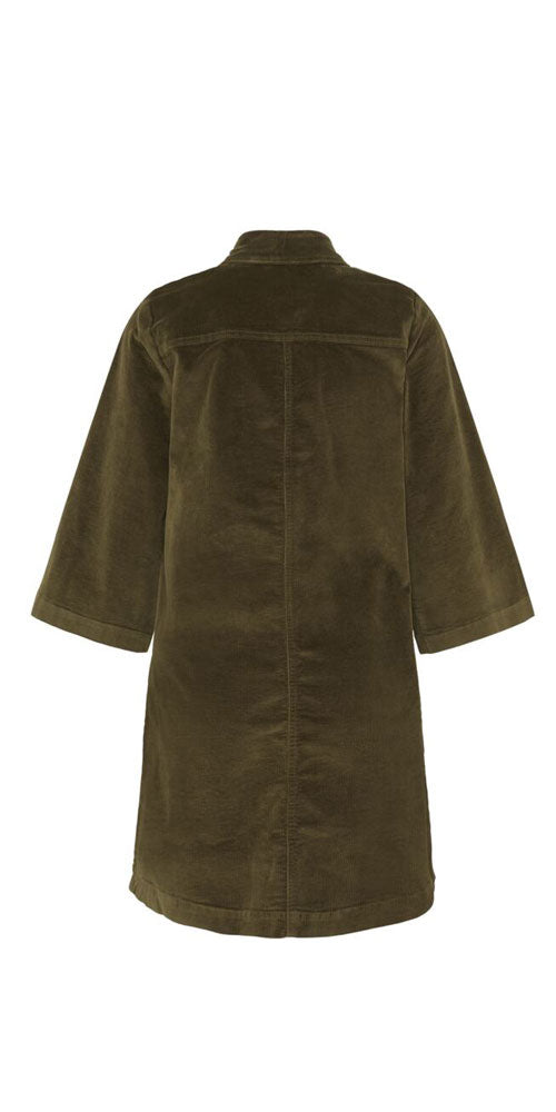 B.Young Corduroy Shift Dress, moss green