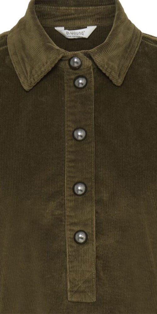 B.Young Corduroy Shift Dress, moss green