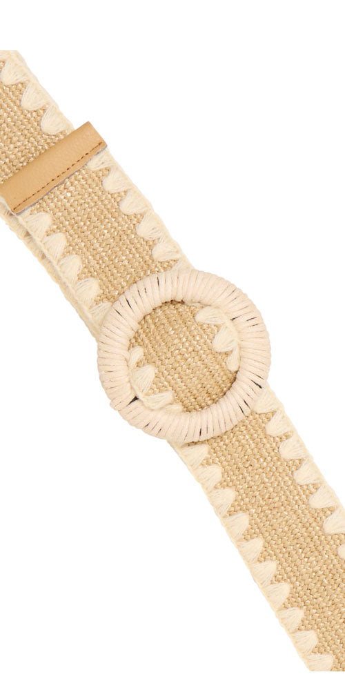 B.Young Crochet Trim Belt